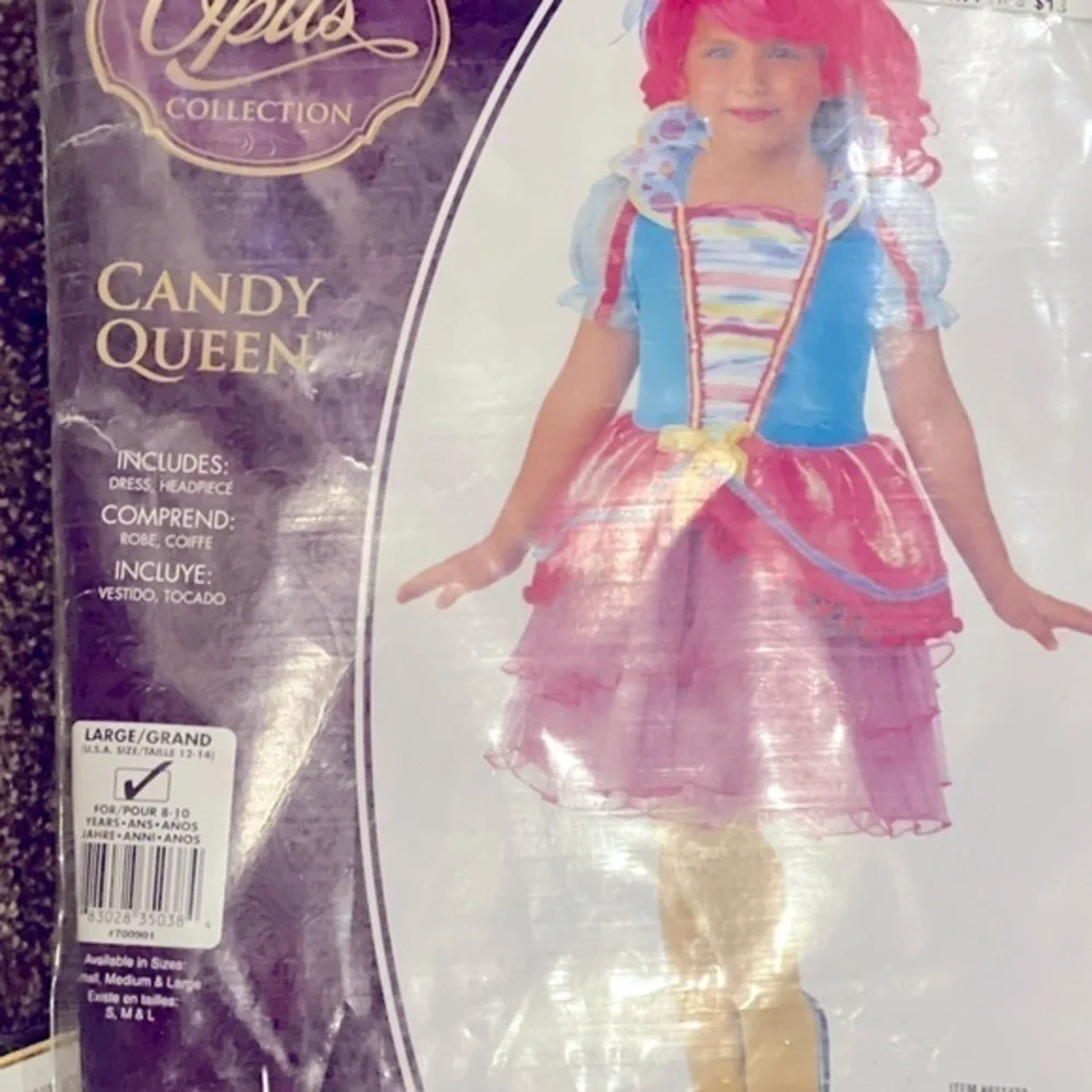 NWT Candy Queen Halloween costume girl’s dress up costume size large 12-14 - Picture 4 of 4